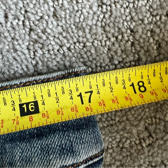 Amiri Men’s Thrasher Distressed Slim Fit Jeans Sz 36 Blue Denim Red Bandana MX1 - Picture 6 of 14